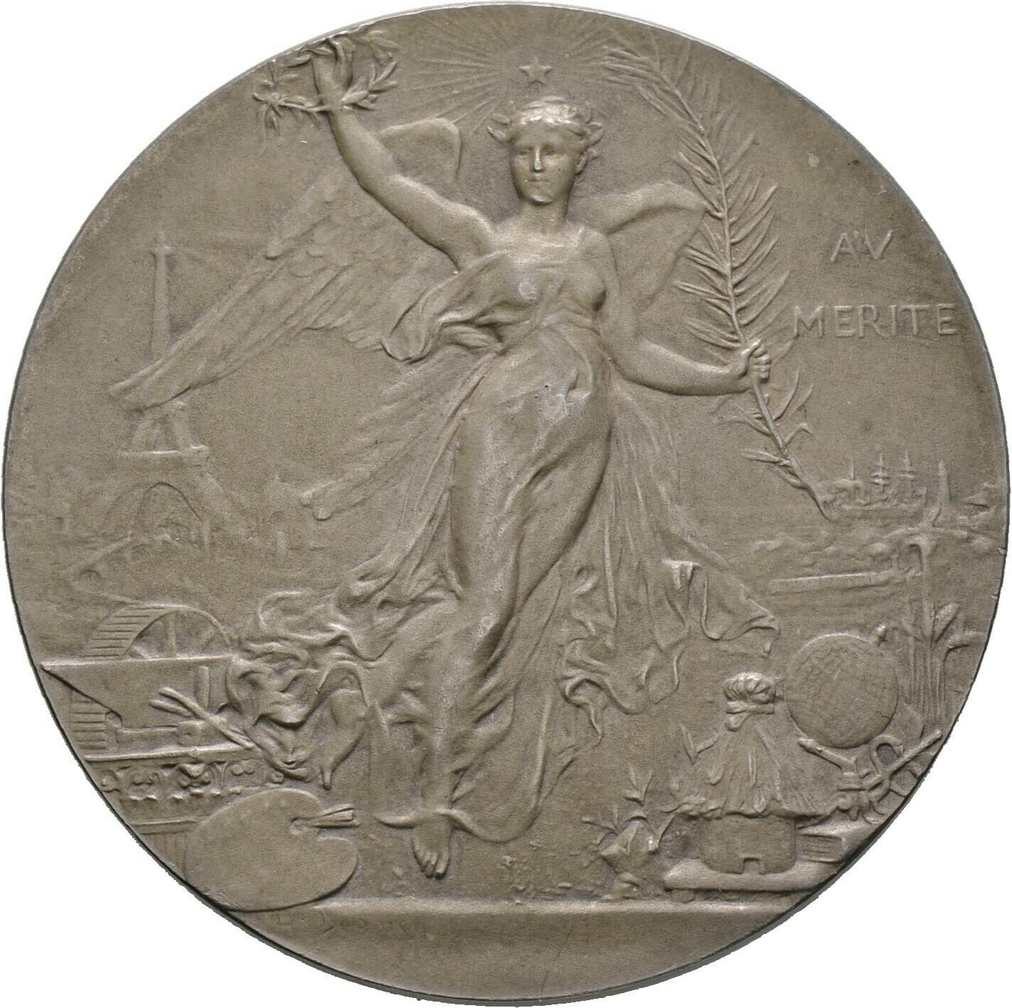 Mattierte, silberne Prämienmedaille o.J. (1904), 3. Republik, Frankreich