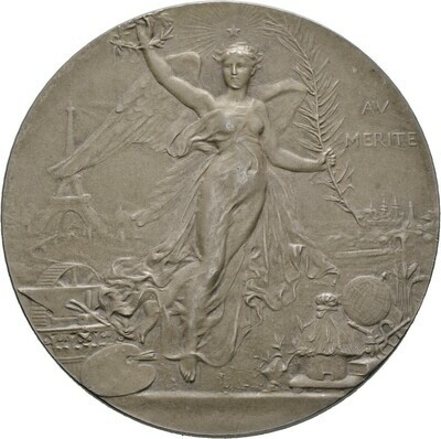 Mattierte, silberne Prämienmedaille o.J. (1904), 3. Republik, Frankreich