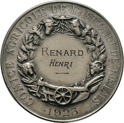 Silberne Prämienmedaille o.J. (1923), 3. Republik, Frankreich
