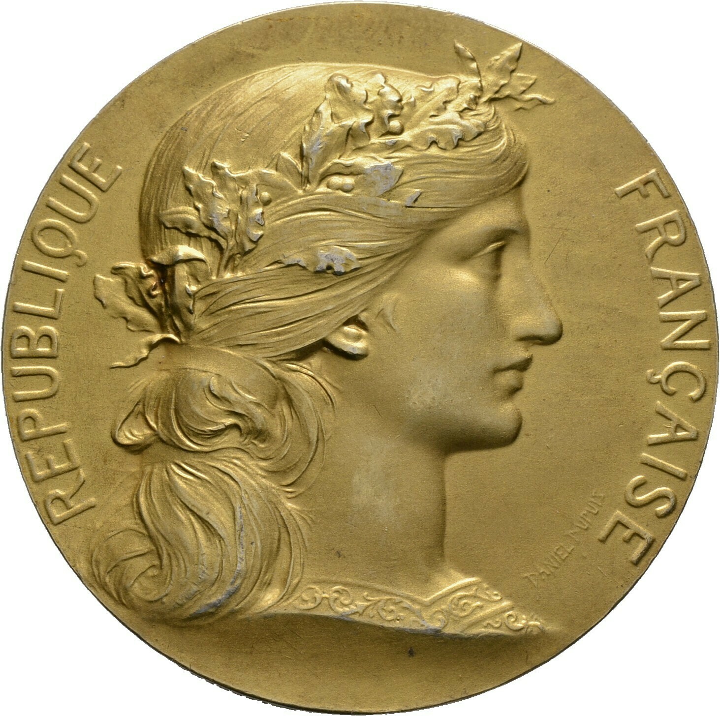Vergoldete, silberne Prämienmedaille o.J. (um 1900), 3. Republik, Frankreich