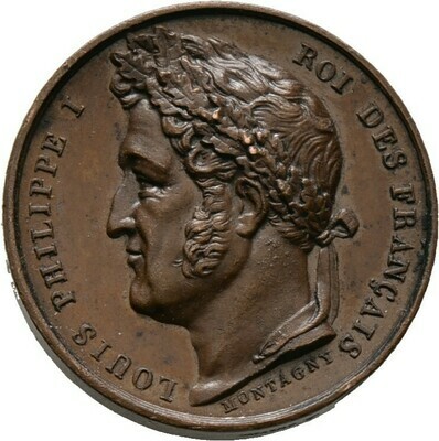 Kleine Bronzemedaille 1843 von Montagny, Victoria, Großbritannien