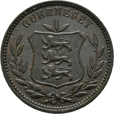 Cu-8 Doubles 1911, Georg V., Großbritannien-Guernsey