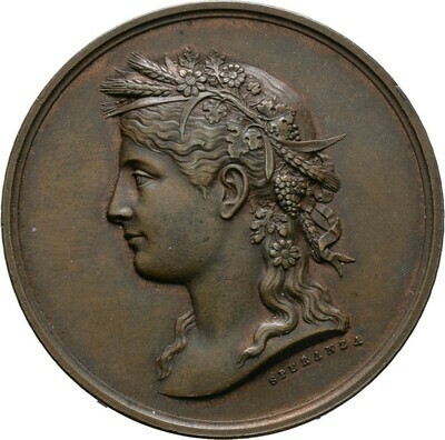 Bronzene Prämienmedaille o.J. (um 1910) von Speranza, Victor Emanuel III., Italien, Königreich