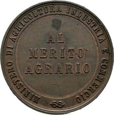Bronzene Prämienmedaille o.J. (um 1910) von Speranza, Victor Emanuel III., Italien, Königreich