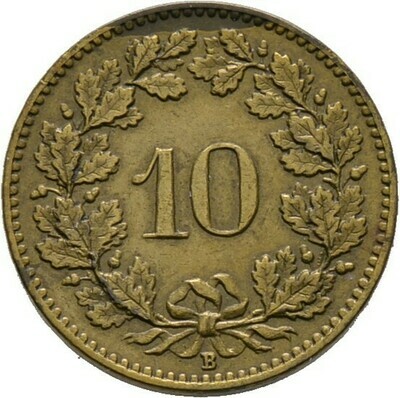 10 Rappen (Messing) 1919, ​Schweiz-Eidgenossenschaft​