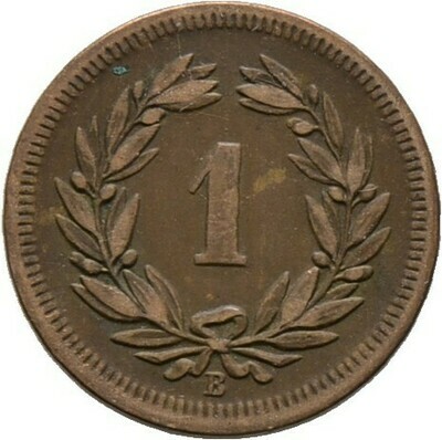 1 Rappen 1857, Schweiz-Eidgenossenschaft​