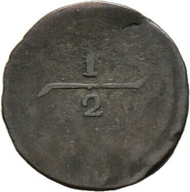 Billon-1/2 Kreuzer 1737, Schweiz-Appenzell-Innerrhoden​