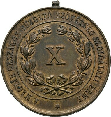 Tragbare, bronzene Prämienmedaille 1884, Franz Josef I., Ungarn
