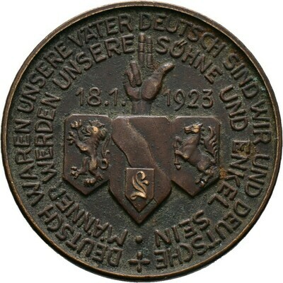 Bronzegußmedaille 1923, Weimarer Republik