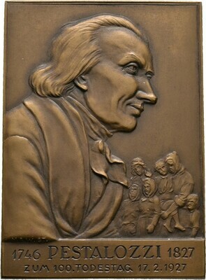 Einseitige Bronzeplakette 1927, Medaillen und Plaketten von Mayer und Wilhelm Stuttgart