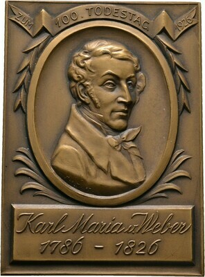 Einseitige Bronzeplakette 1926, Medaillen und Plaketten von Mayer und Wilhelm Stuttgart