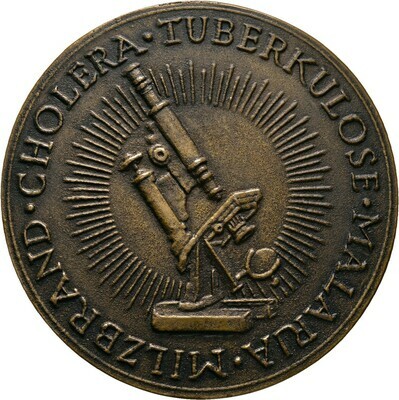 Bronzegussmedaille o.J. auf Robert Koch (1843-1910), Günzel, Wolfgang, Medailleure