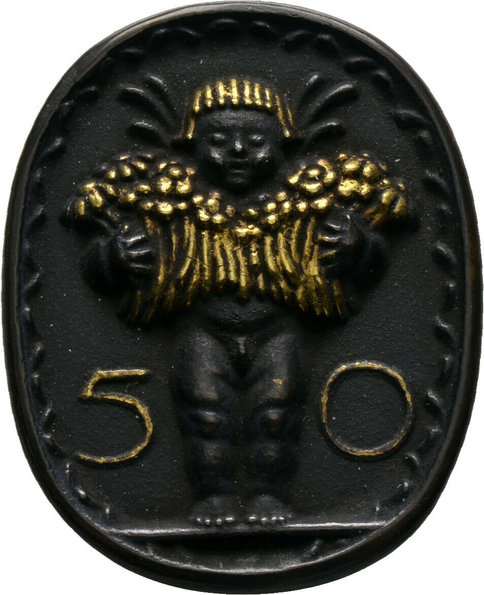 Einseitige, hochovale Bronzegussmedaille o.J., München, Olofs, Max​