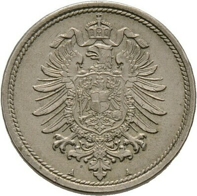 10 Pfennig 1875 A, Kleinmünzen, Deutsche Münzen ab 1871​