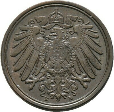 1 Pfennig 1893 E, Kleinmünzen, Deutsche Münzen ab 1871​