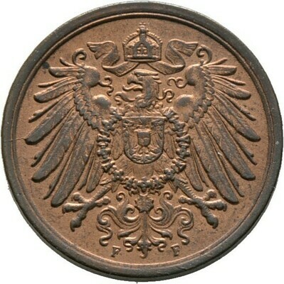 2 Pfennig 1904 F, Kleinmünzen, Deutsche Münzen ab 1871​