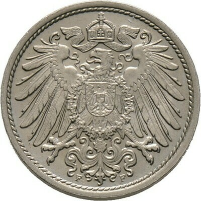 10 Pfennig 1898 F, Kleinmünzen, Deutsche Münzen ab 1871​