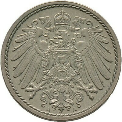 5 Pfennig 1909 A, Kleinmünzen, Deutsche Münzen ab 1871​