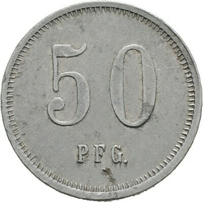 50 Pfennig o.J., Rottweil., Städtenotmünzen, I. Weltkrieg und Inflation