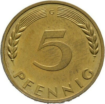 5 Pfennig 1950, Bundesrepublik Deutschland​