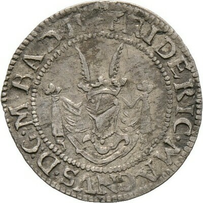 Halbbatzen (= 2 Kreuzer) o.J., Friedrich VII. Magnus, Baden-Durlach​