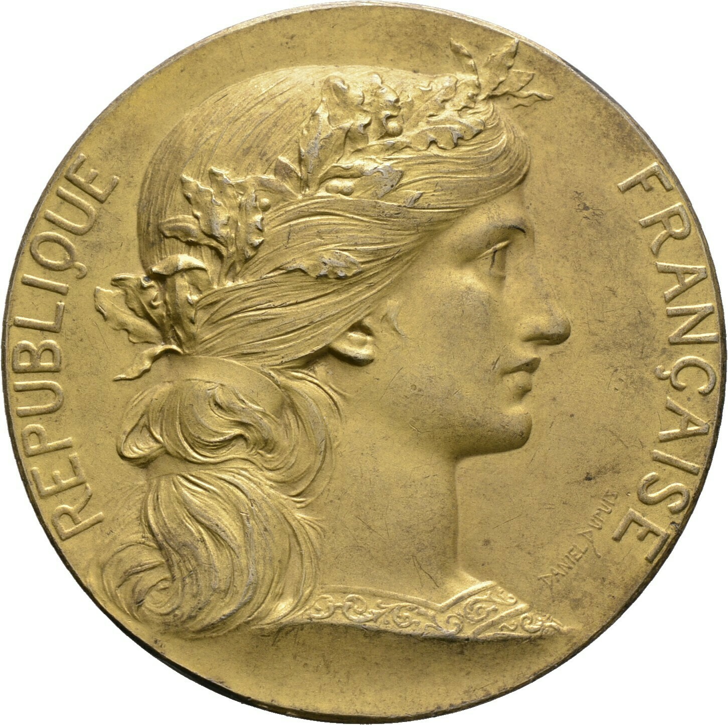 Vergoldete, silberne Prämienmedaille o.J., 3. Republik, Frankreich