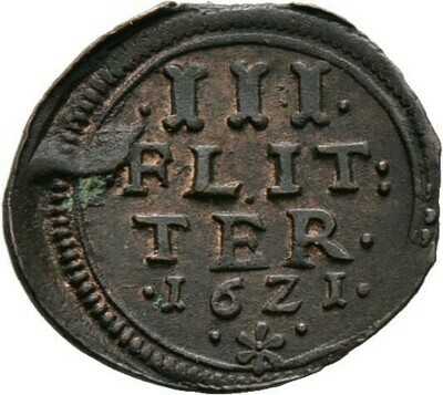 Kipper-Cu-3 Flitter o.J., Kippermünzen im Gebiet Friedrich Ulrichs 1619-1622, Braunschweig-Wolfenbüttel​