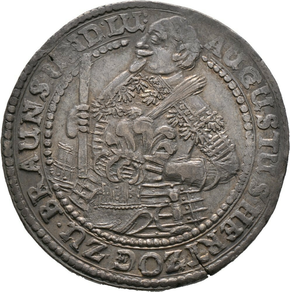 1/2 IV. Glockentaler 1643, August der Jüngere 1635-1666, Braunschweig-Wolfenbüttel​