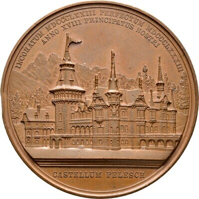 Bronzemedaille 1883, Carol I. von Hohenzollern-Sigmaringen 1866-1914, Rumänien