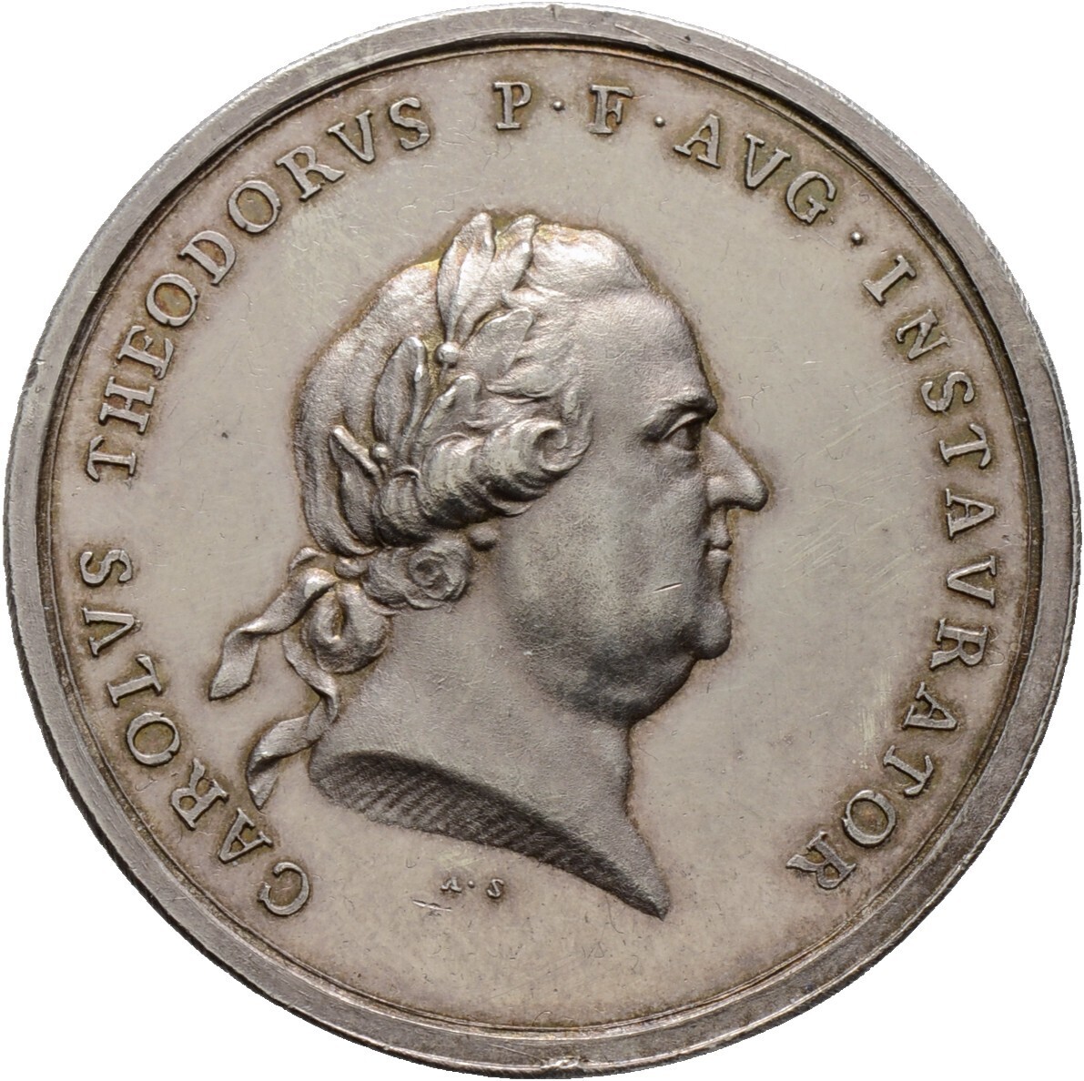 Silbermedaille 1786, Karl Theodor 1742-1799, Pflaz, Kurlinie