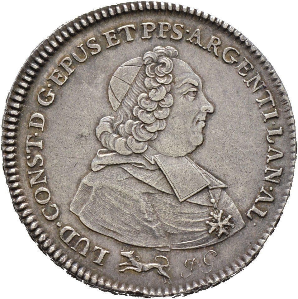 1/2 Ecu 1759, Ludwig Constantin von Rohan, ​Straßburg, Bistum