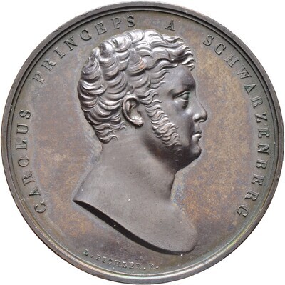 Bronzemedaille 1814, Franz I., Haus Österreich