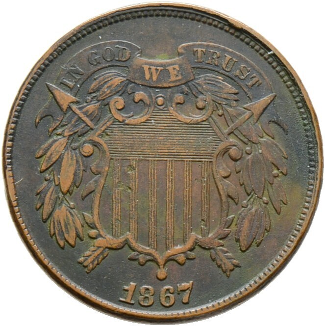 2 Cents 1867, USA