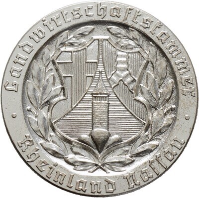 Prämienmedaille in versilberter Bronze o.J., Nassau
