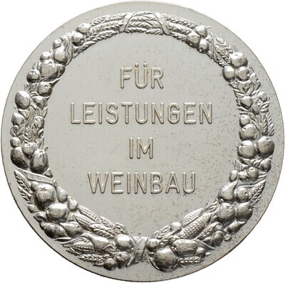 Prämienmedaille in versilberter Bronze o.J., Nassau