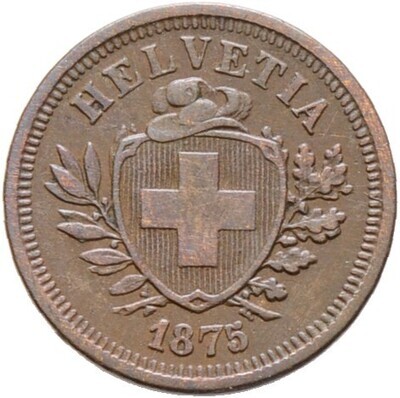 ​1 Rappen 1875, Schweiz-Eidgenossenschaft