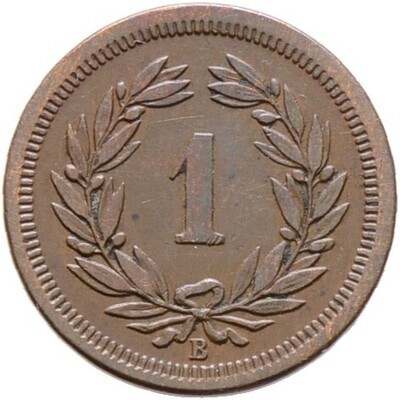 ​1 Rappen 1875, Schweiz-Eidgenossenschaft
