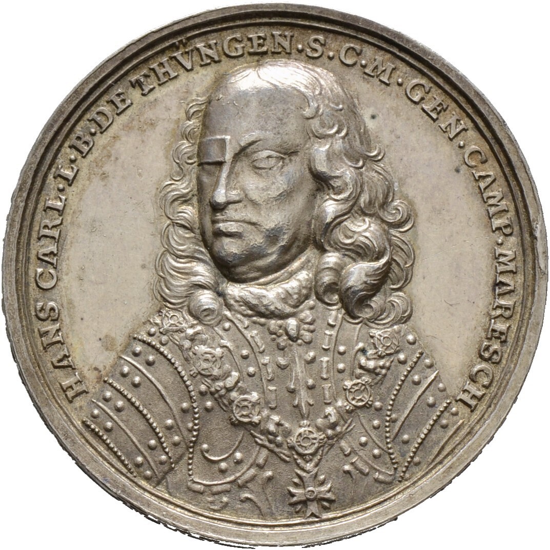 ​Silbermedaille 1704, Ulm, Stadt