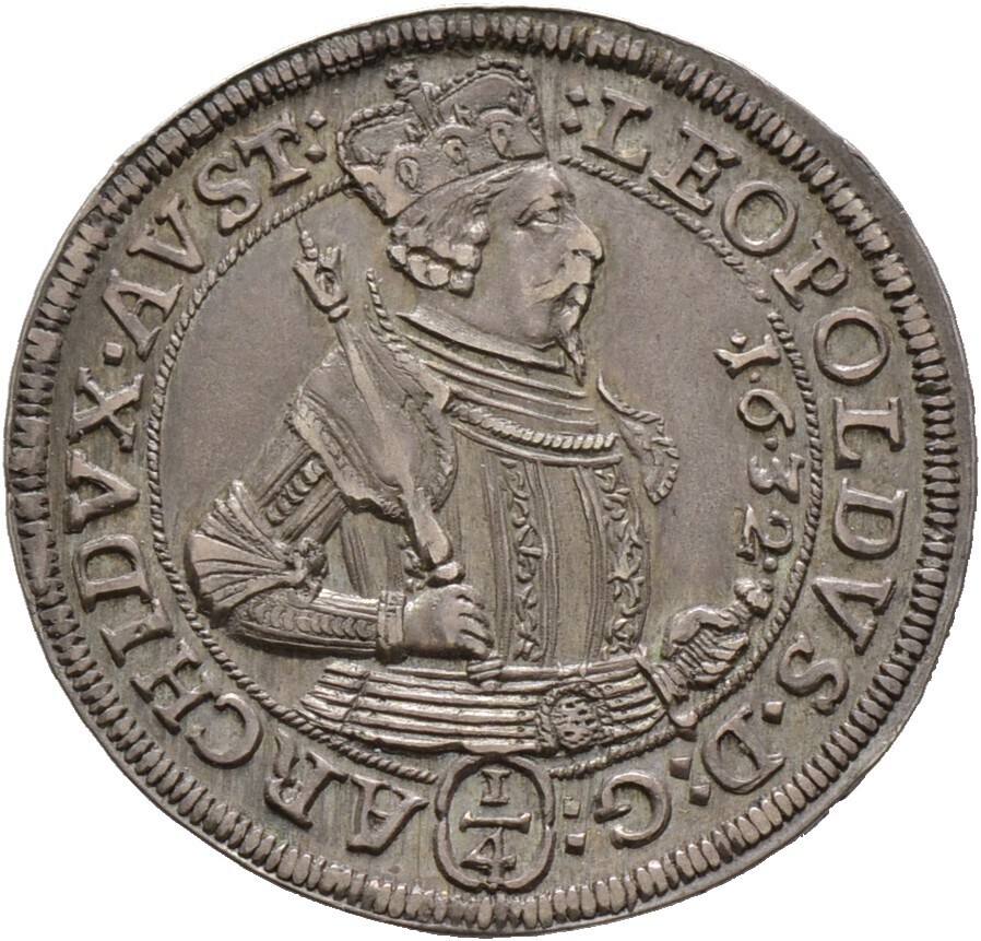 1/4 Taler 1632, Erzherzog Leopold (V.), Haus Habsburg