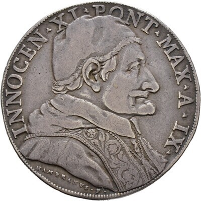 Piastra 1684 (Anno IX), Innozenz XI., Kirchenstaat (Vatikan)