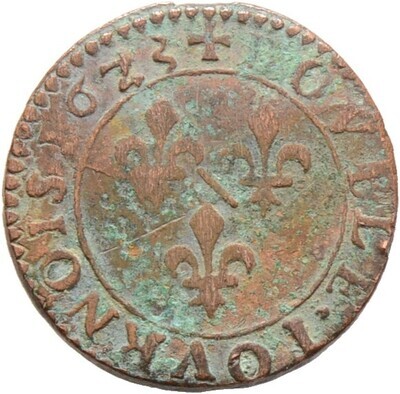 Cu-Double Tournois 1623, ​Marie, Frankreich-Dombes