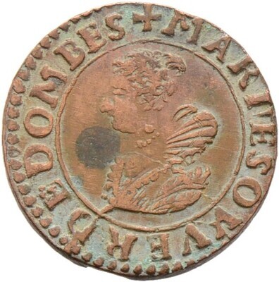 Cu-Double Tournois 1623, ​Marie, Frankreich-Dombes