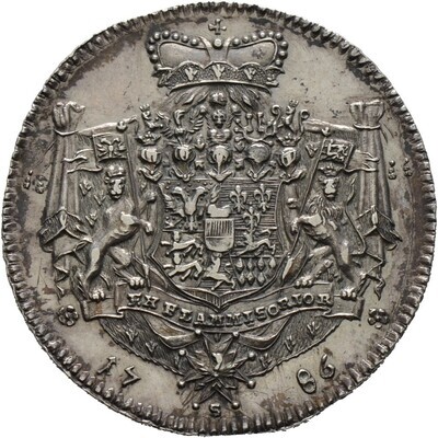 1/2 Konventionstaler 1786, ​Christian Friedrich Karl, Hohenlohe-Neuenstein-Langenburg'sche Linie