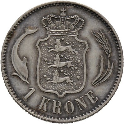 1 Krone 1875, ​Christian IX., Dänemark