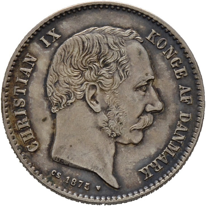 1 Krone 1875, ​Christian IX., Dänemark