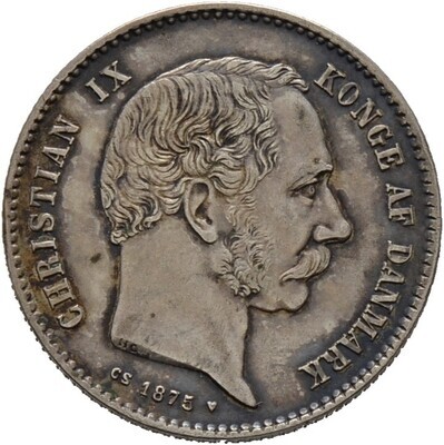 1 Krone 1875, ​Christian IX., Dänemark