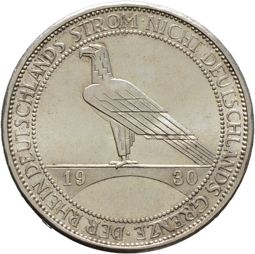 ​3 Reichsmark 1930 F, Weimarer Republik