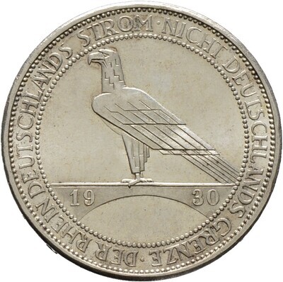 ​3 Reichsmark 1930 F, Weimarer Republik