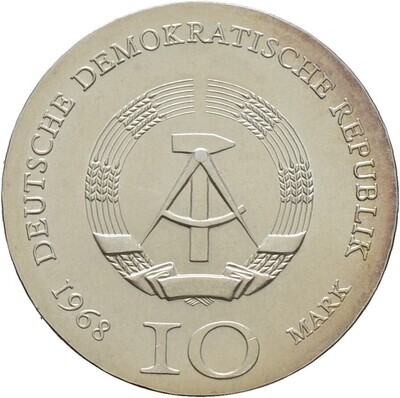 10 Mark 1968, Deutsche Demokratische Republik
