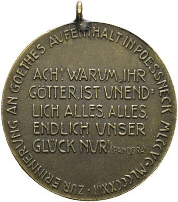 ​Bronzegussmedaille 1923, Pößneck (Thüringen), Stadt